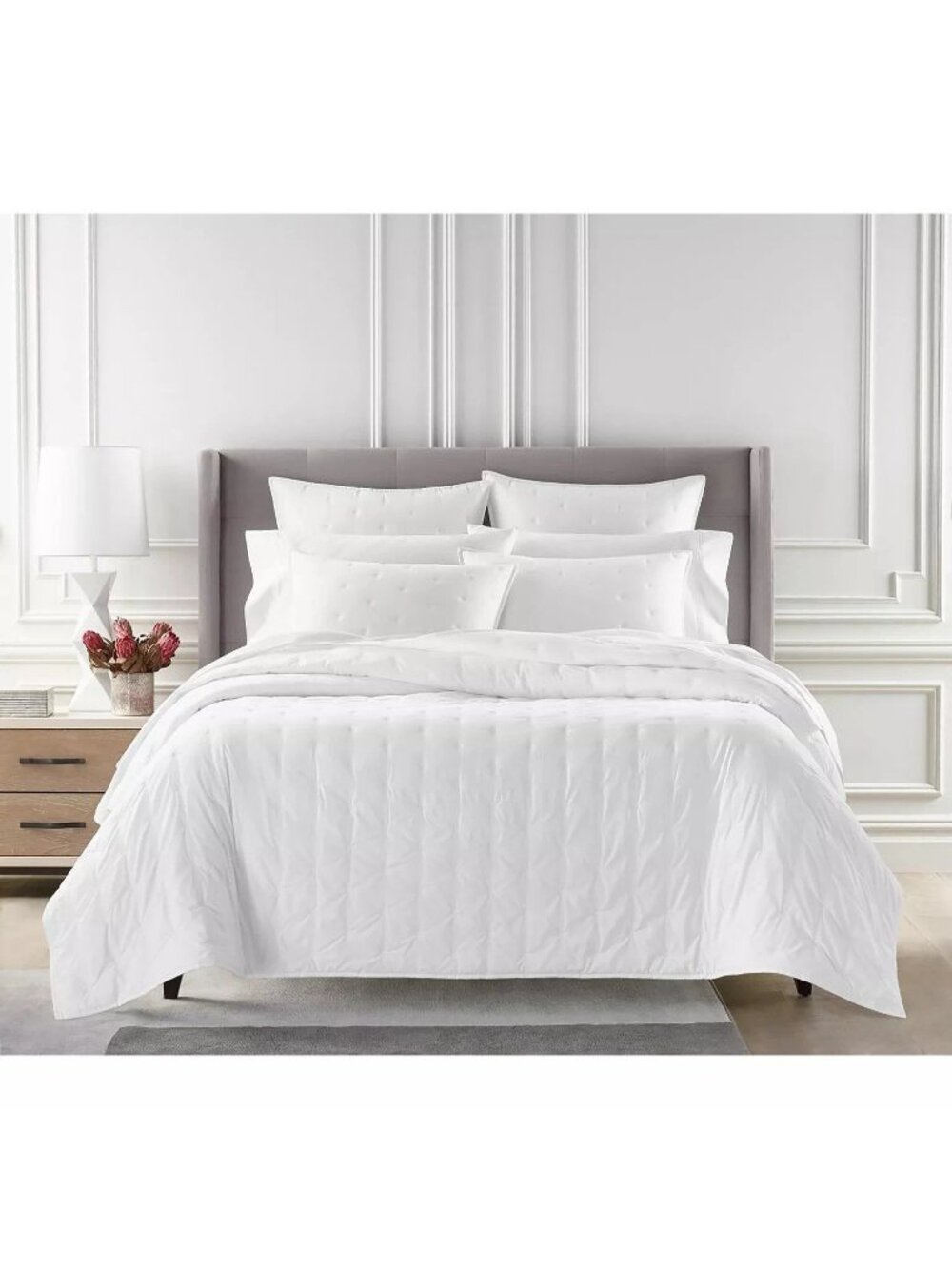 Sky Bedding | Sky Tufted Quilted Twin 100% Cotton Coverlet Set $275